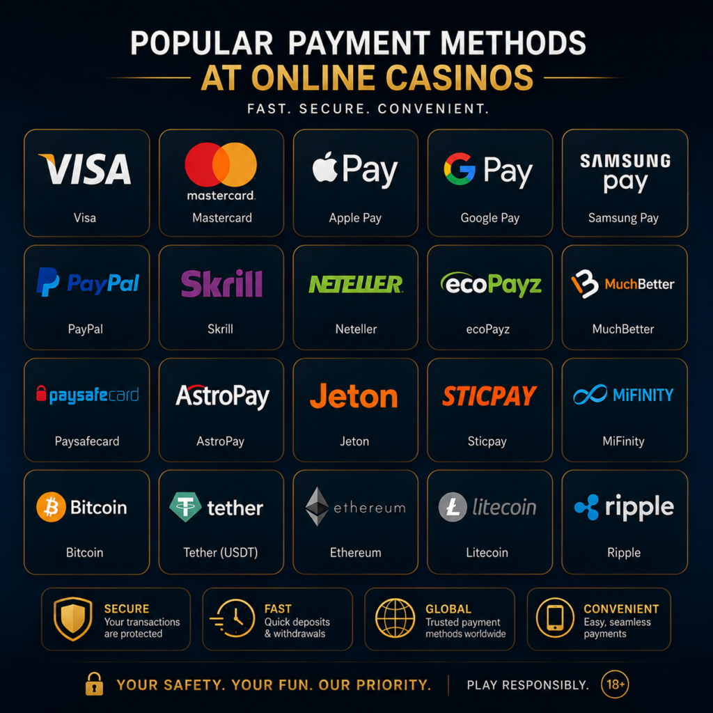 payment methods used at non uk casinos